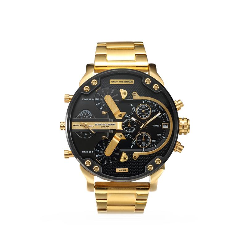 Montre chronographe à quartz en acier inoxydable