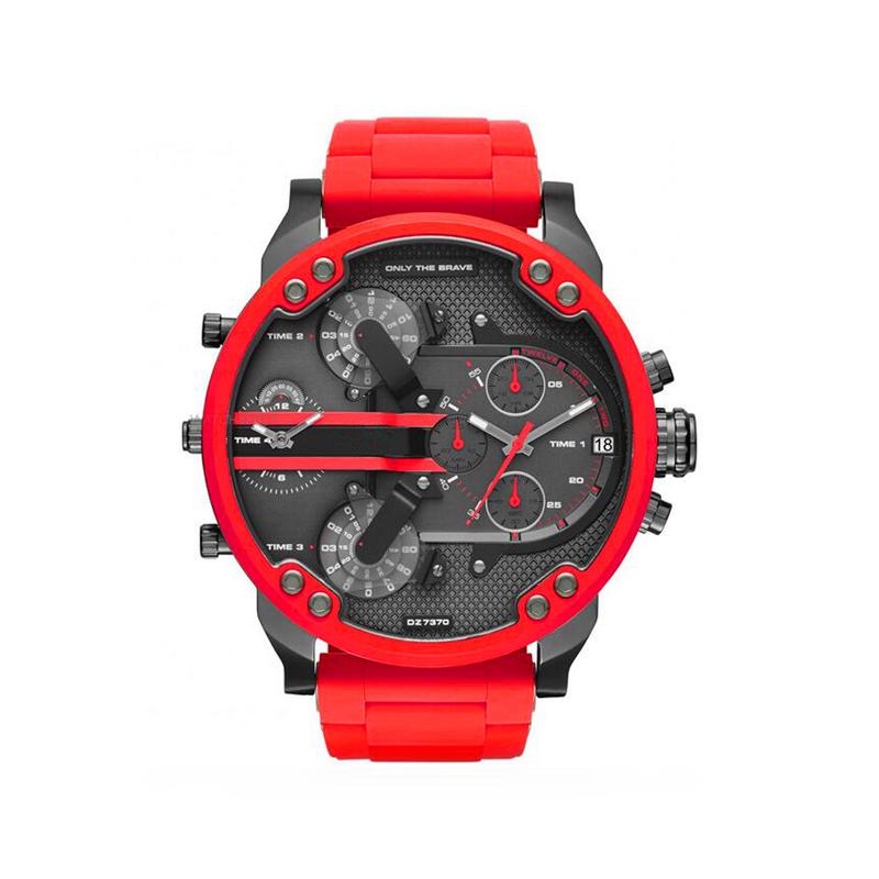 Montre chronographe à quartz en acier inoxydable