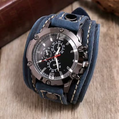 Montre classique à bracelet en cuir