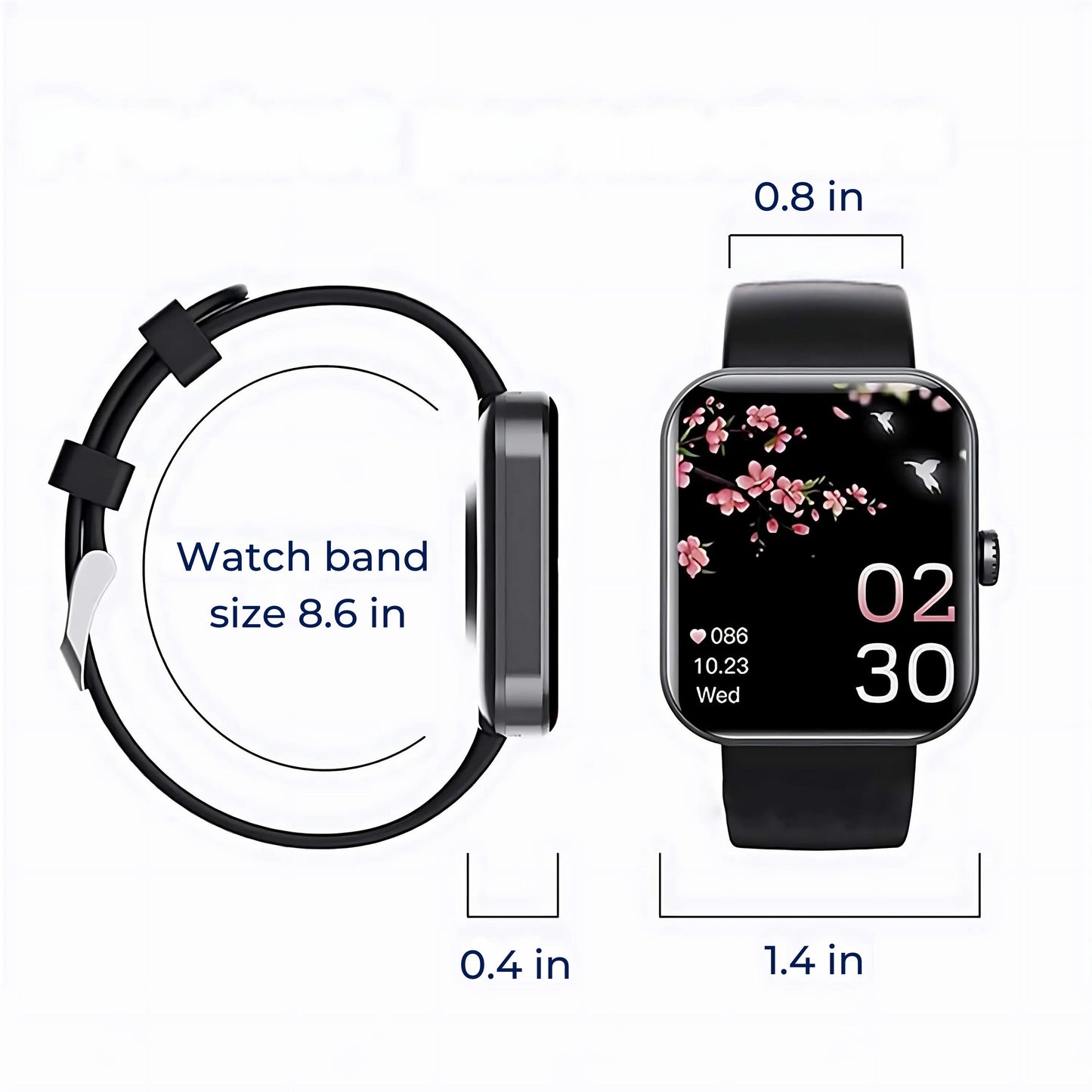 Montre connectée de glycémie non invasive – suivi en temps réel, suivi des tendances et alertes personnalisées
