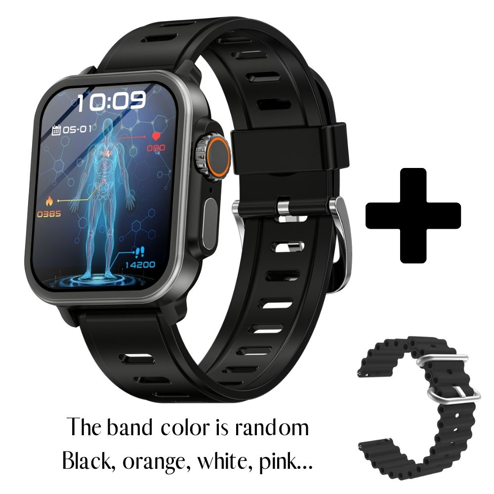 Montre connectée étanche avec suivi de la glycémie, de la tension artérielle, de l’oxygène sanguin et du sommeil