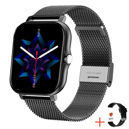 Montre connectée pour femme à bracelet en maille