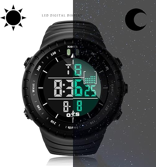 Montre de sport digitale étanche pour homme