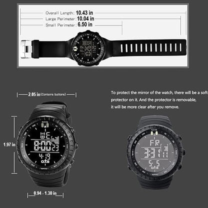 Montre de sport digitale étanche pour homme