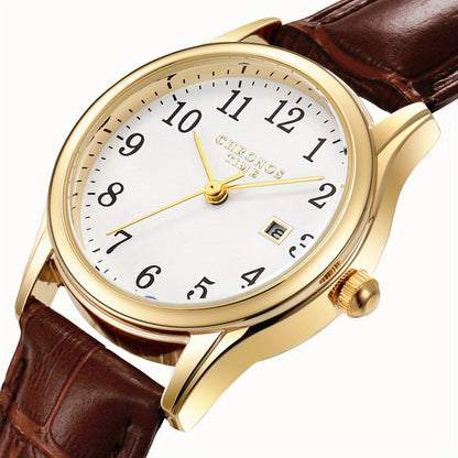 Montre femme élégante - cadran carré avec bracelet en similicuir | cadeau parfait pour elle