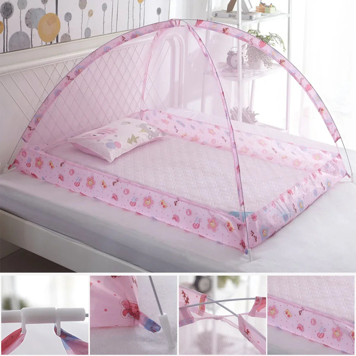 Moustiquaire bébé pliable pour nourrissons et tout-petits