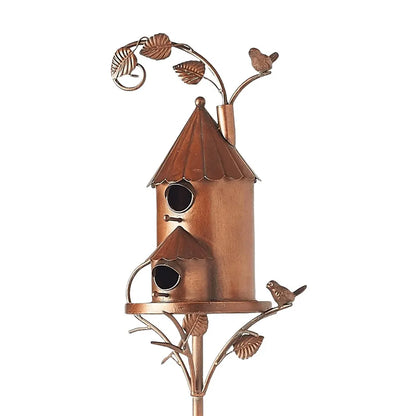 Nichoir élégant sur piquet pour jardin et terrasse