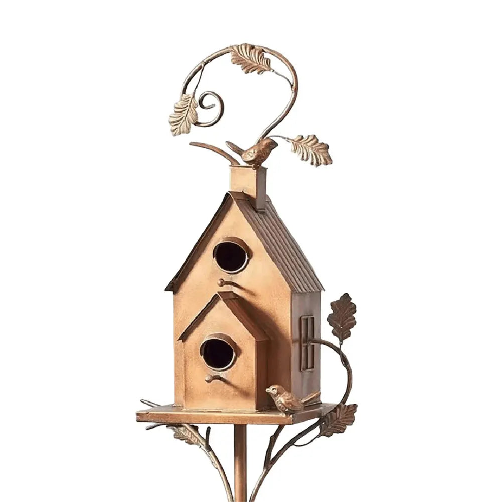 Nichoir élégant sur piquet pour jardin et terrasse