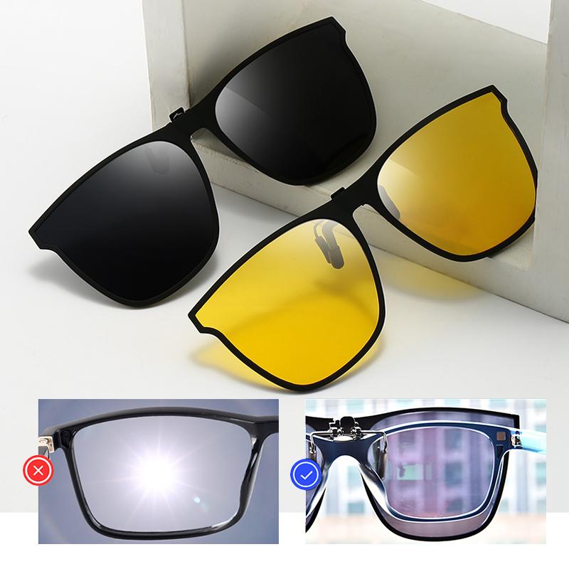 Nouvelles lunettes de soleil à clipser relevables polarisées