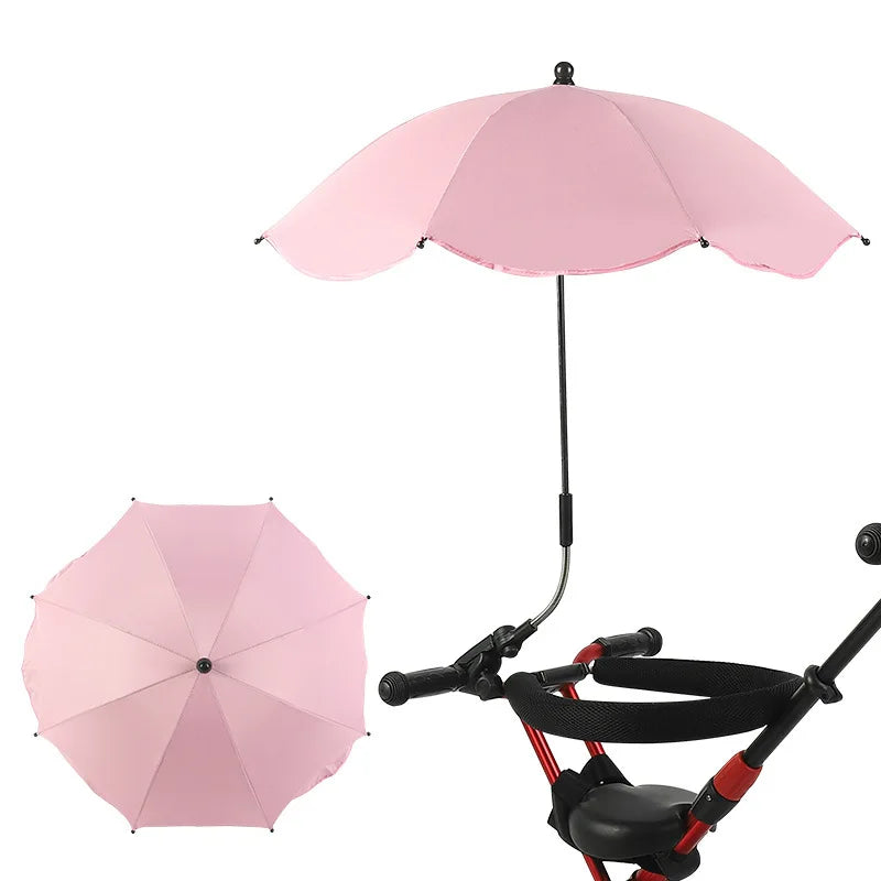 Ombrelle réglable pour landau de bébé - pare-soleil anti-UV pour poussette