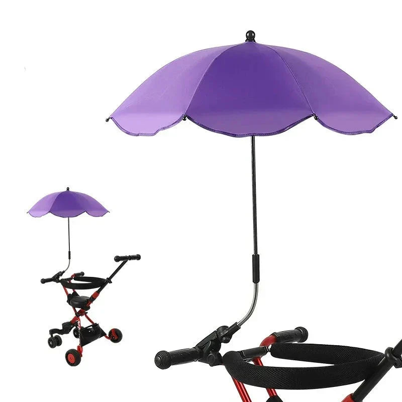 Ombrelle réglable pour landau de bébé - pare-soleil anti-UV pour poussette