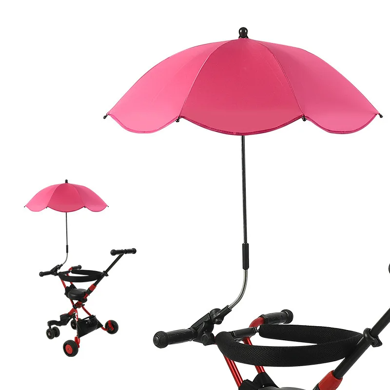 Ombrelle réglable pour landau de bébé - pare-soleil anti-UV pour poussette