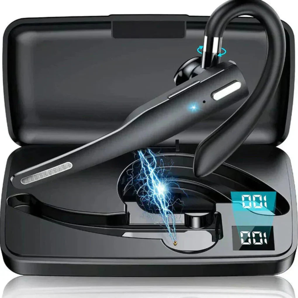 Oreillette Bluetooth 5.1 à contour d’oreille, réduction du bruit