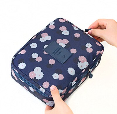 Organisateur de maquillage de voyage compact et imperméable