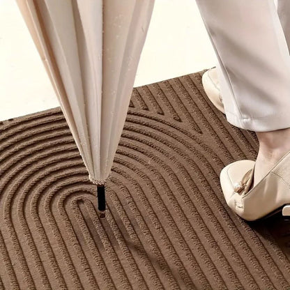 Paillasson d’entrée à motif ondulé - lavable et absorbant