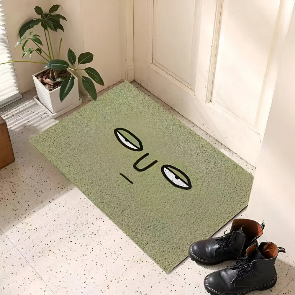Paillasson smiley - tapis d'entrée antidérapant - tapis intérieur/extérieur ludique