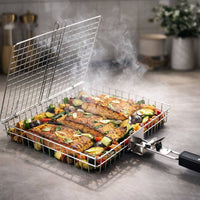 Panier à griller en acier inoxydable | répartition uniforme de la chaleur