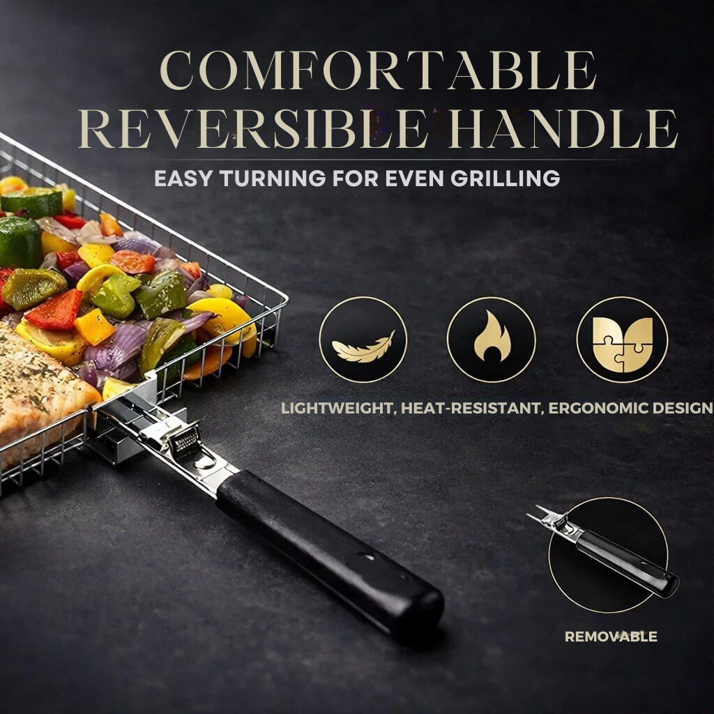 Panier à griller en acier inoxydable | répartition uniforme de la chaleur