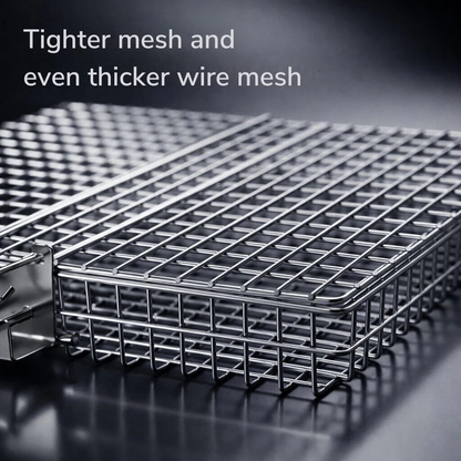Panier à griller en acier inoxydable | répartition uniforme de la chaleur