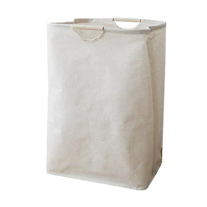 Panier de rangement pliable en coton-lin, style japonais