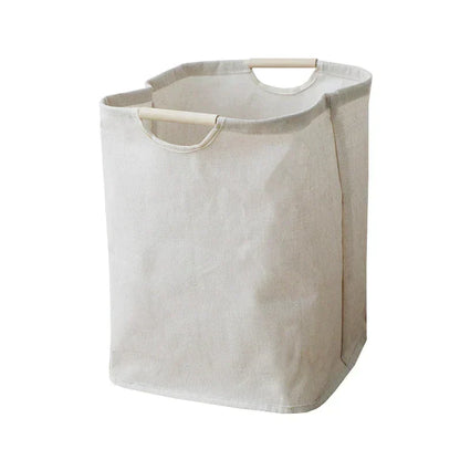 Panier de rangement pliable en coton-lin, style japonais