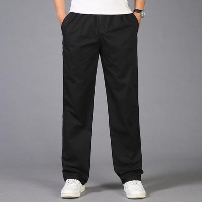 Pantalon à enfiler décontracté pour homme, coupe ample