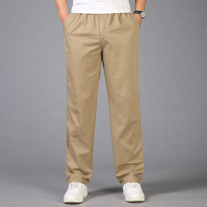 Pantalon à enfiler décontracté pour homme, coupe ample