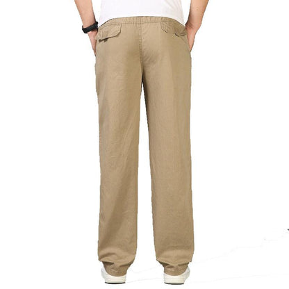 Pantalon à enfiler décontracté pour homme, coupe ample