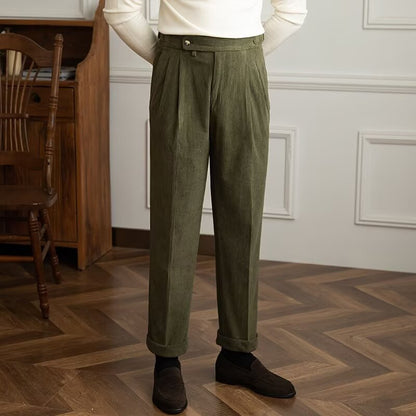 Pantalon à plis pour homme