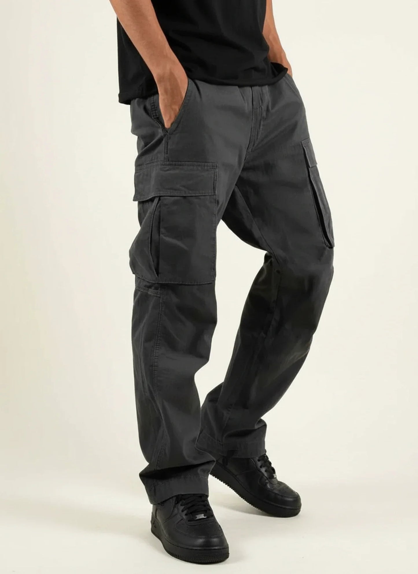Pantalon cargo coupe ample pour homme