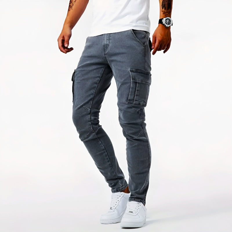 Pantalon cargo homme coupe skinny