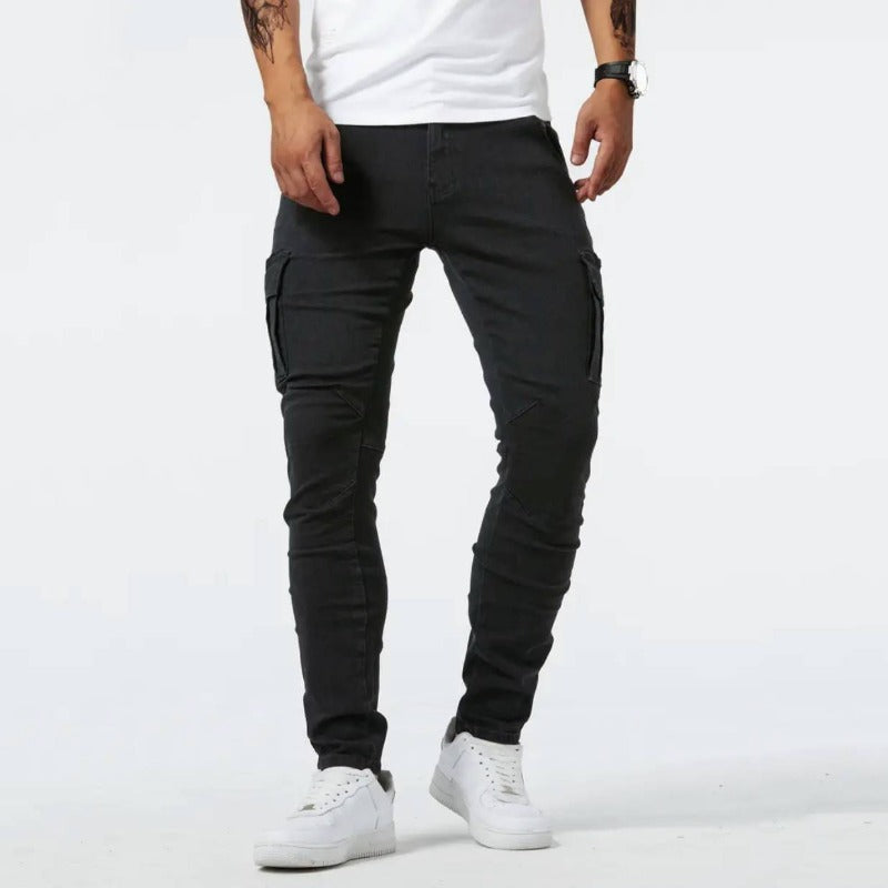 Pantalon cargo homme coupe skinny