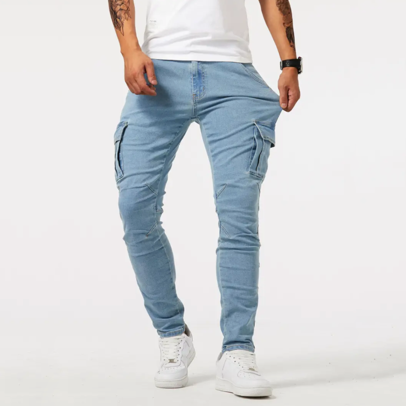 Pantalon cargo homme coupe skinny