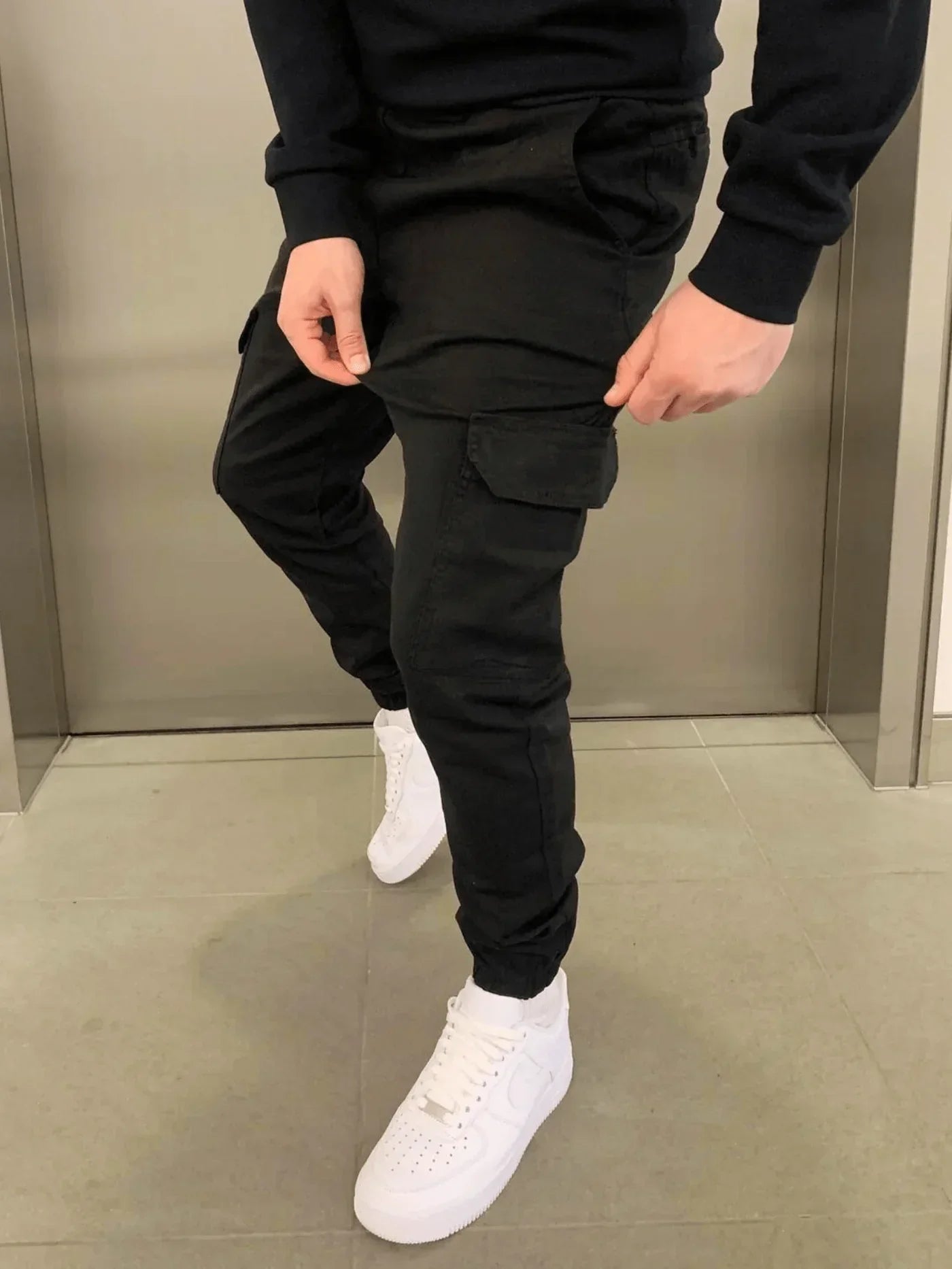 Pantalon cargo slim pour homme