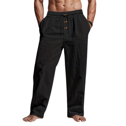 Pantalon chino homme à cordon de serrage, coupe décontractée