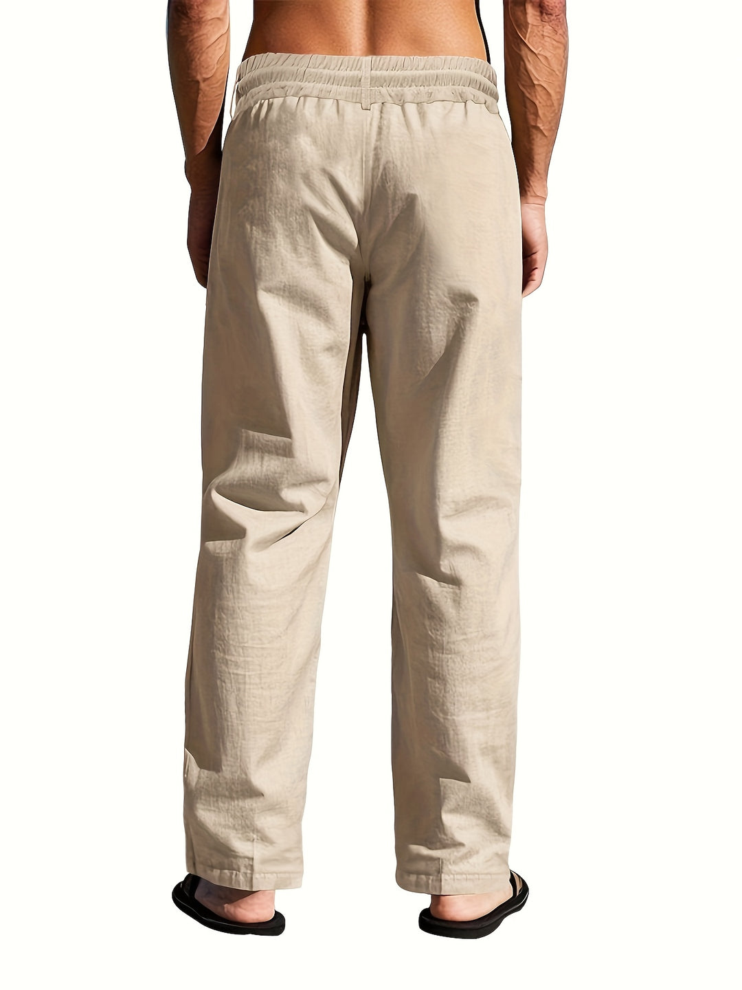 Pantalon chino homme à cordon de serrage, coupe décontractée