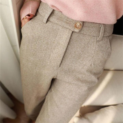 Pantalon de costume à chevrons pour homme