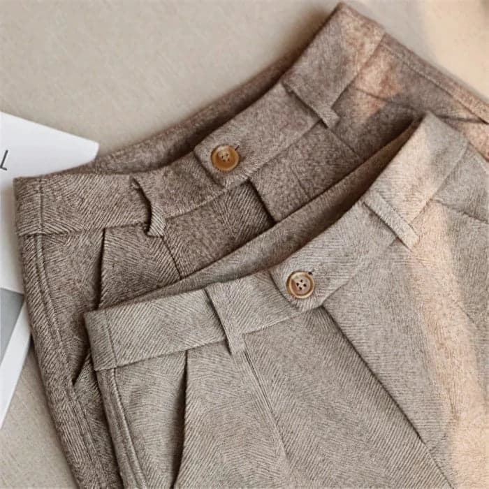 Pantalon de costume à chevrons pour homme
