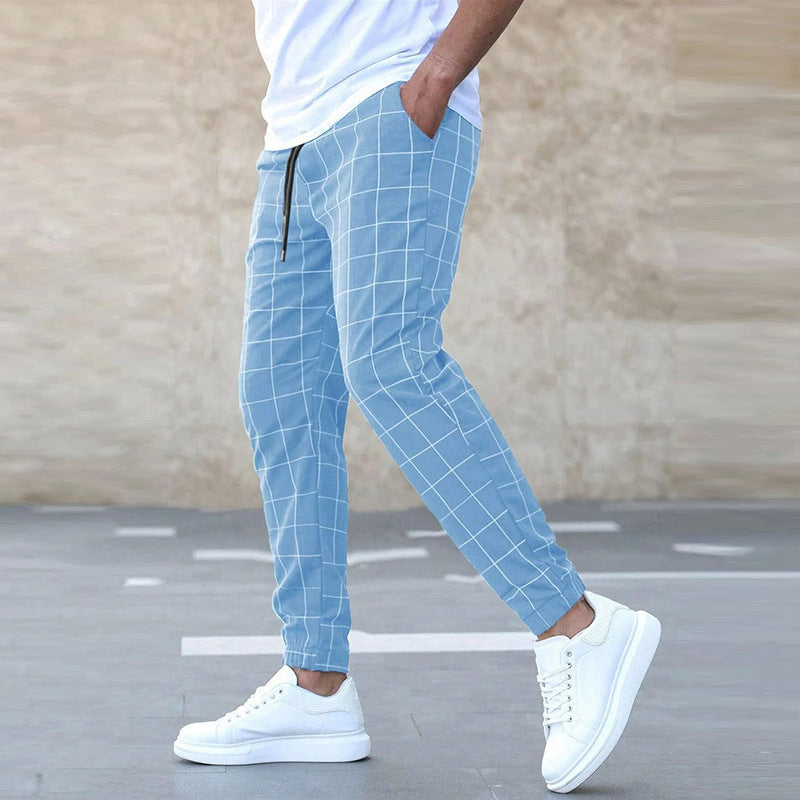 Pantalon de jogging à carreaux pour homme