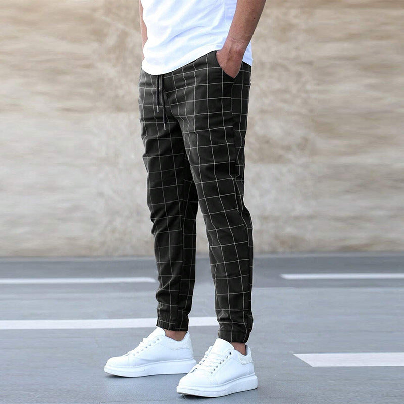 Pantalon de jogging à carreaux pour homme