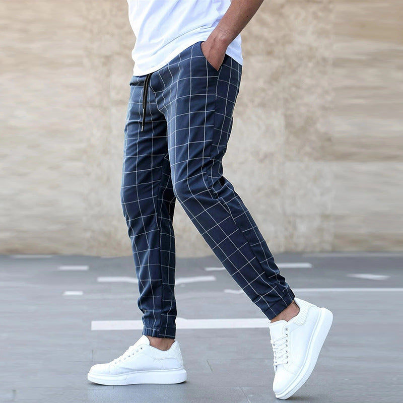 Pantalon de jogging à carreaux pour homme