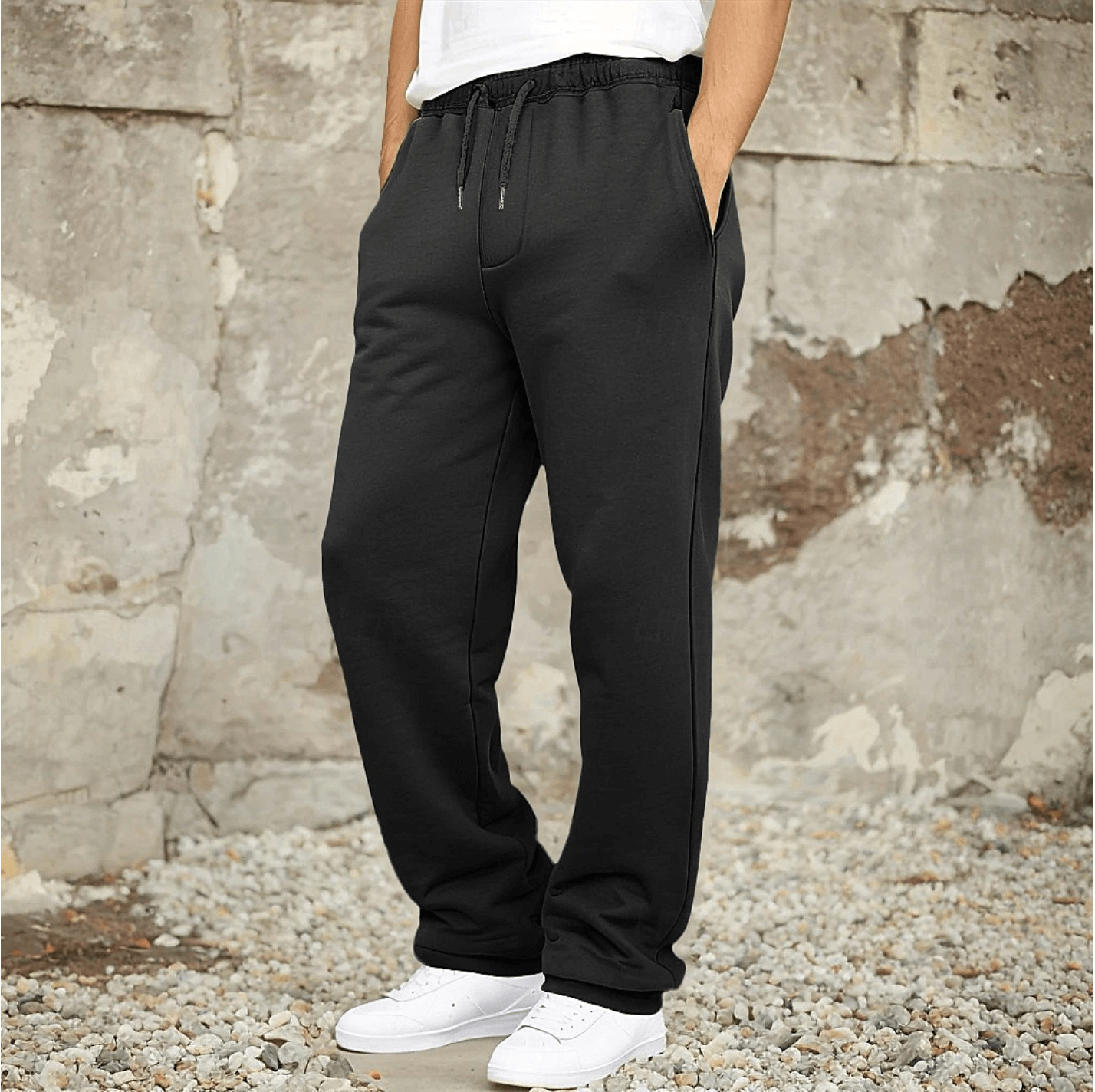 Pantalon de jogging en polaire pour homme