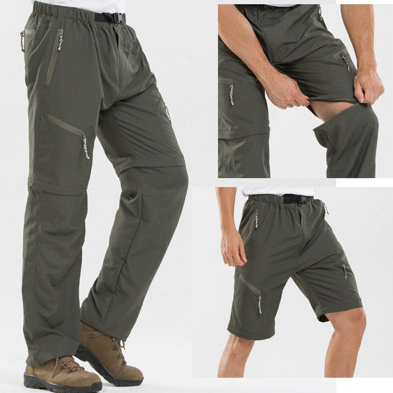 Pantalon de randonnée convertible à jambes zippées