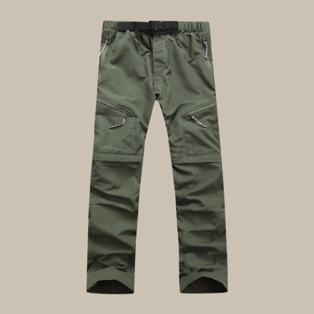 Pantalon de randonnée convertible à jambes zippées