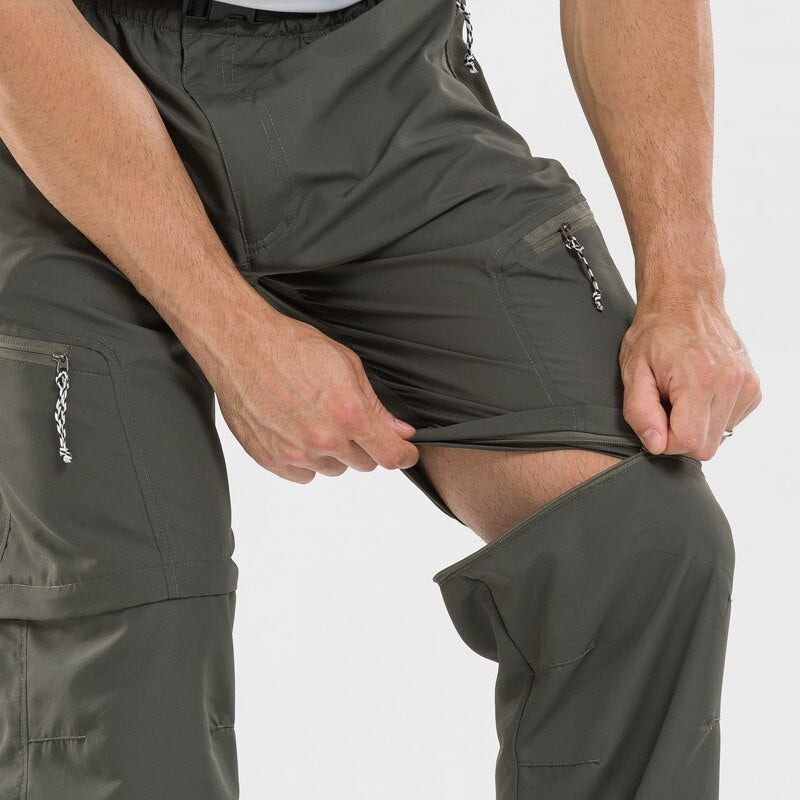 Pantalon de randonnée convertible à jambes zippées