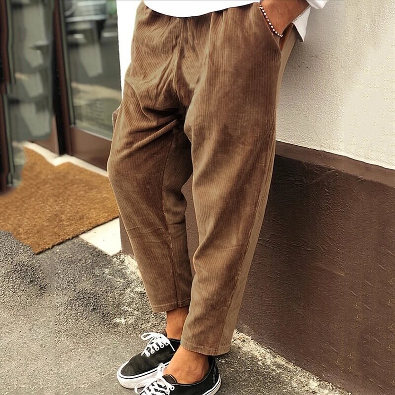 Pantalon décontracté raccourci pour homme