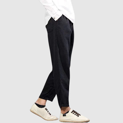 Pantalon décontracté raccourci pour homme