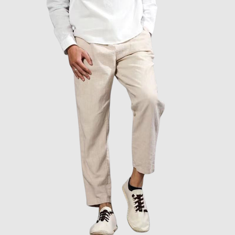 Pantalon décontracté raccourci pour homme