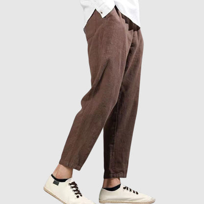 Pantalon décontracté raccourci pour homme
