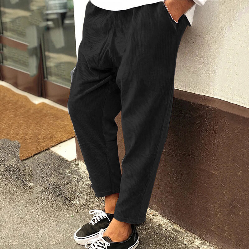 Pantalon décontracté raccourci pour homme